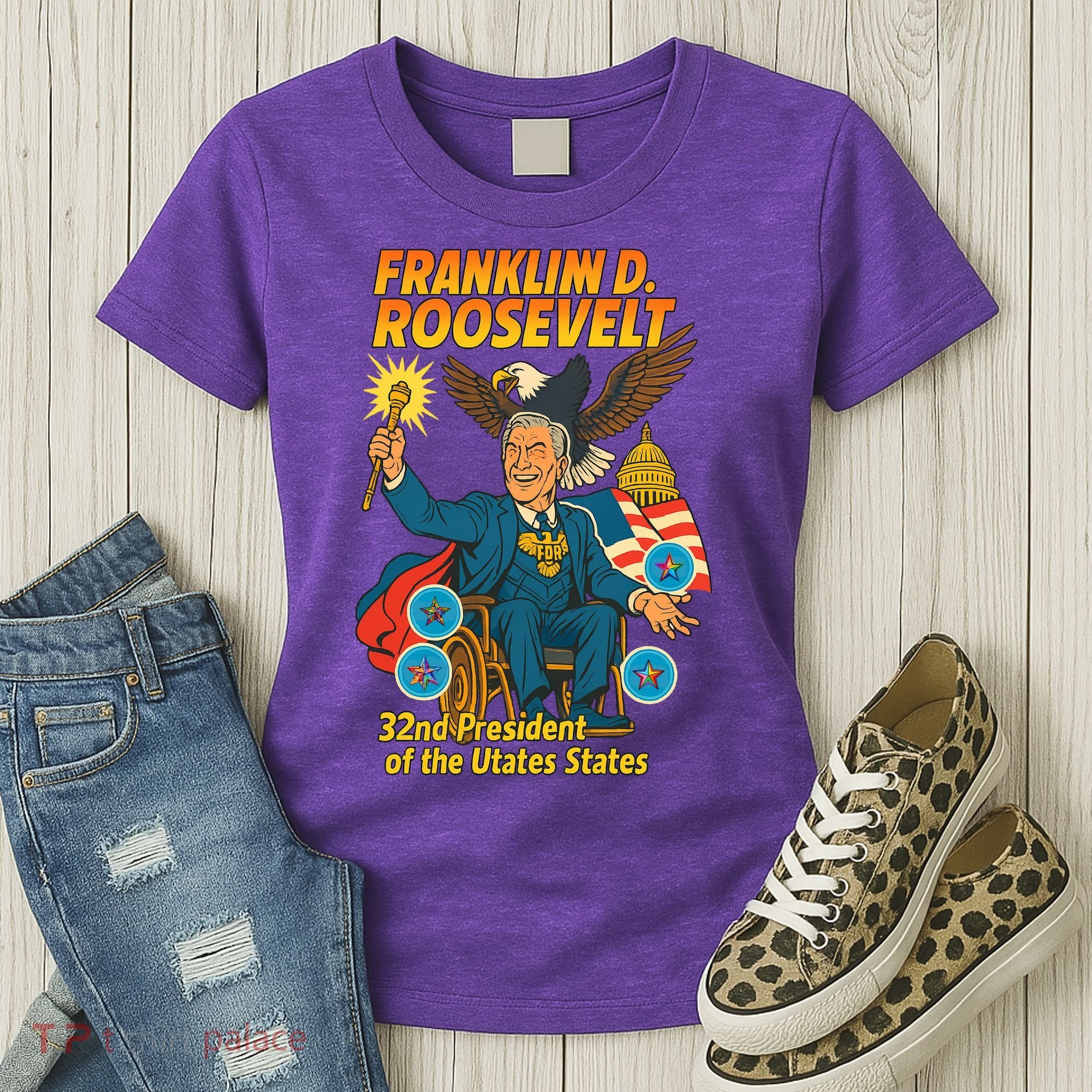 Franklin D Roosevelt The Presidential Chronicles Women's T-Shirt