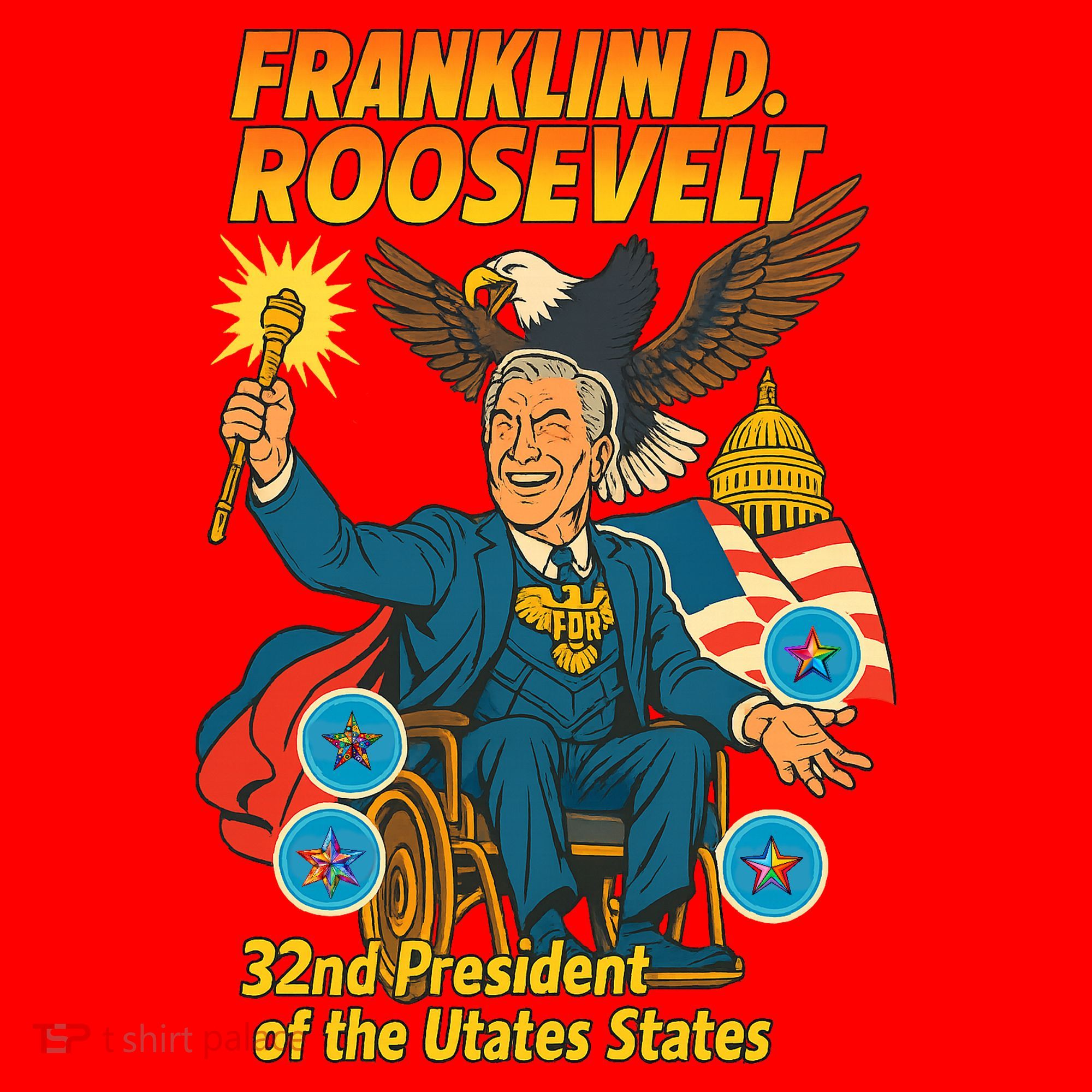 Franklin D Roosevelt The Presidential Chronicles Santa Hat