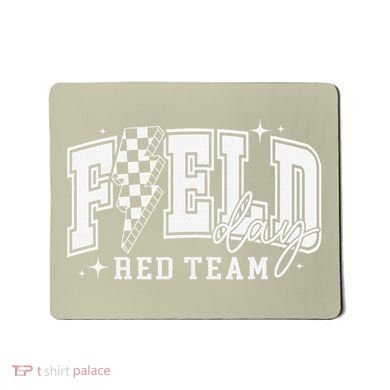 Field Day Red Team Color Field Trip Team Game Competition Mousepad