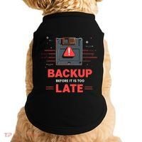 Floppy Disk Retro Tech Nostalgia Old School Computing Humor Doggie Tank thumb 0