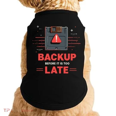Floppy Disk Retro Tech Nostalgia Old School Computing Humor Doggie Tank