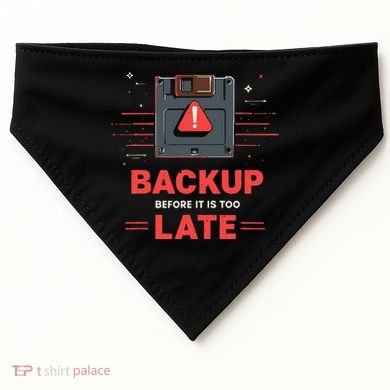 Floppy Disk Retro Tech Nostalgia Old School Computing Humor USA-Made Doggie Bandana