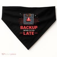 Floppy Disk Retro Tech Nostalgia Old School Computing Humor USA-Made Doggie Bandana thumb 0