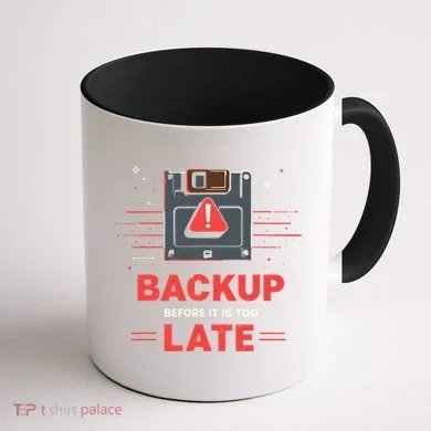Floppy Disk Retro Tech Nostalgia Old School Computing Humor Coffee Mug back