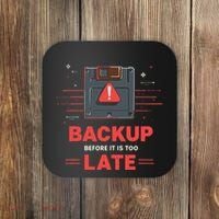 Floppy Disk Retro Tech Nostalgia Old School Computing Humor Coaster thumb 0