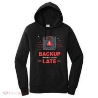 Floppy Disk Retro Tech Nostalgia Old School Computing Humor Women's Hoodie thumb 0