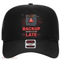 Floppy Disk Retro Tech Nostalgia Old School Computing Humor Hat thumb 0
