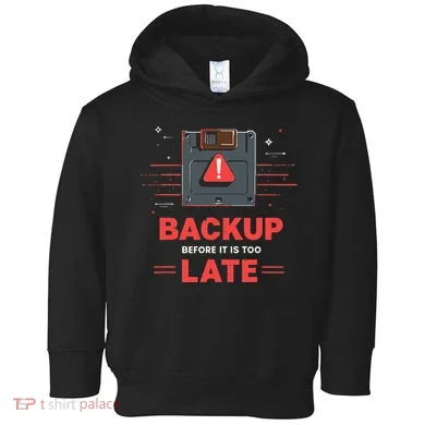 Floppy Disk Retro Tech Nostalgia Old School Computing Humor Toddler Hoodie