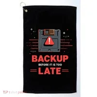 Floppy Disk Retro Tech Nostalgia Old School Computing Humor Golf Towel thumb 0