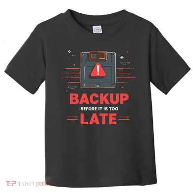 Floppy Disk Retro Tech Nostalgia Old School Computing Humor Toddler T-Shirt