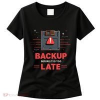 Floppy Disk Retro Tech Nostalgia Old School Computing Humor Women's T-Shirt thumb 0