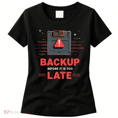 Floppy Disk Retro Tech Nostalgia Old School Computing Humor Women's T-Shirt