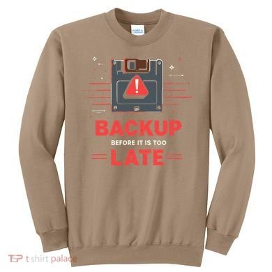 Floppy Disk Retro Tech Nostalgia Old School Computing Humor Sweatshirt