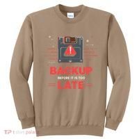 Floppy Disk Retro Tech Nostalgia Old School Computing Humor Sweatshirt thumb 0