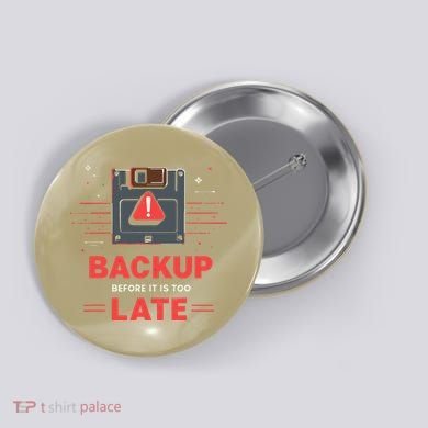 Floppy Disk Retro Tech Nostalgia Old School Computing Humor Button