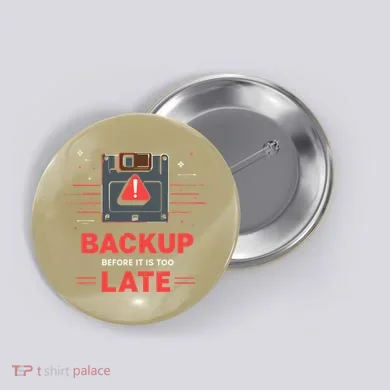 Floppy Disk Retro Tech Nostalgia Old School Computing Humor Button