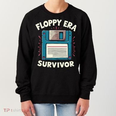 Floppy Disk Retro Tech Nostalgia Old School Computing Humor Women's Sweatshirt