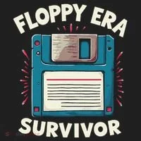 Floppy Disk Retro Tech Nostalgia Old School Computing Humor Women's Sweatshirt thumb 2