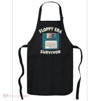 Floppy Disk Retro Tech Nostalgia Old School Computing Humor Apron thumb 0