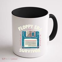 Floppy Disk Retro Tech Nostalgia Old School Computing Humor Coffee Mug thumb 1