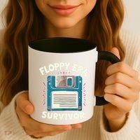 Floppy Disk Retro Tech Nostalgia Old School Computing Humor Coffee Mug thumb 3