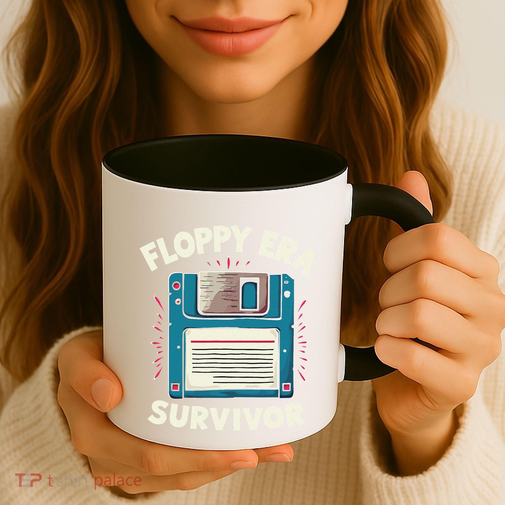 Floppy Disk Retro Tech Nostalgia Old School Computing Humor Coffee Mug