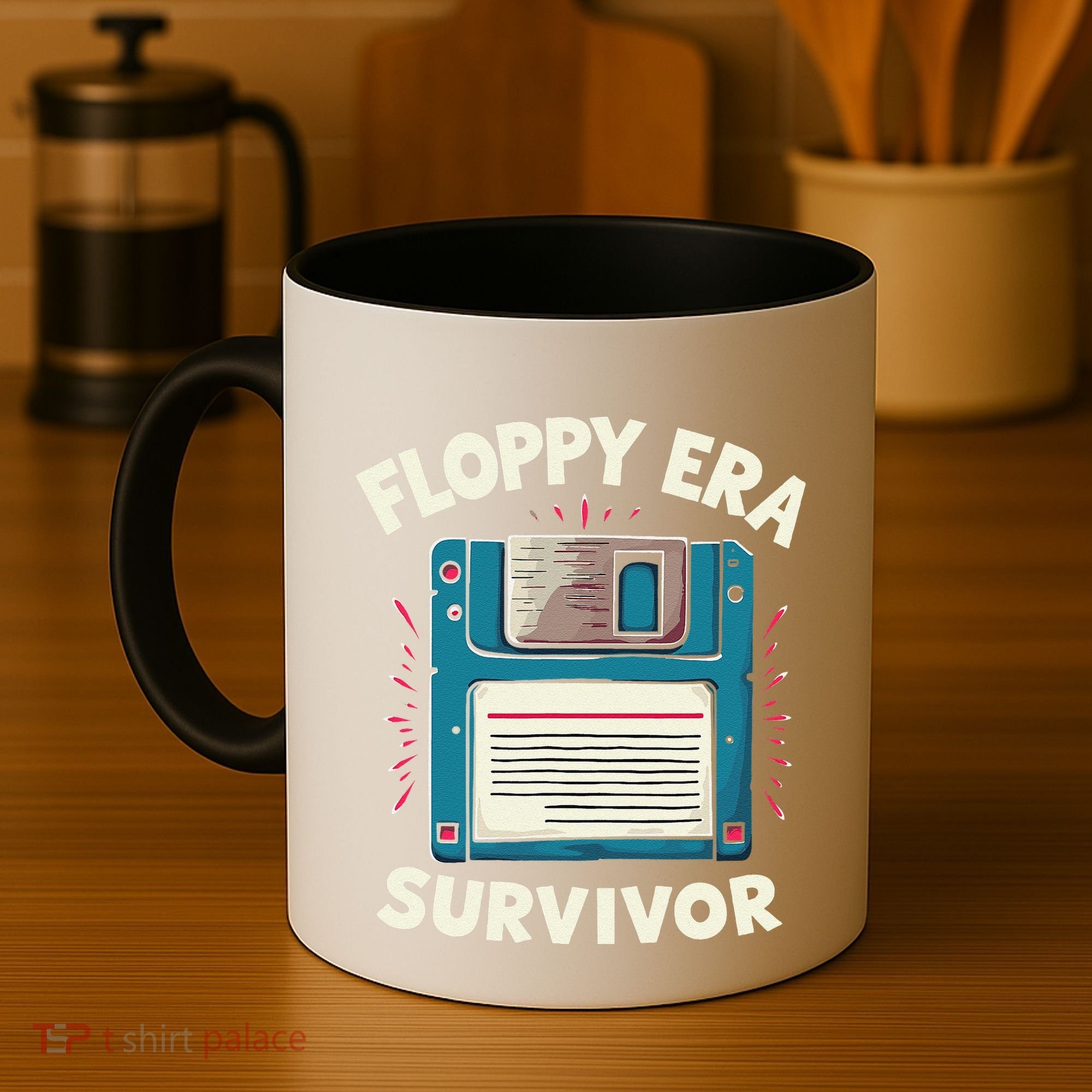 Floppy Disk Retro Tech Nostalgia Old School Computing Humor Coffee Mug