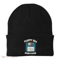 Floppy Disk Retro Tech Nostalgia Old School Computing Humor Beanie thumb 0