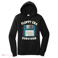 Floppy Disk Retro Tech Nostalgia Old School Computing Humor Women's Hoodie thumb 0
