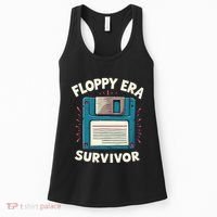 Floppy Disk Retro Tech Nostalgia Old School Computing Humor Women's Tank Top thumb 0