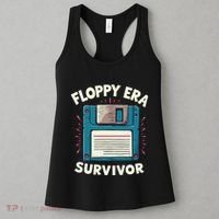 Floppy Disk Retro Tech Nostalgia Old School Computing Humor Women's Tank Top thumb 3