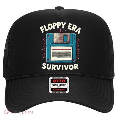 Floppy Disk Retro Tech Nostalgia Old School Computing Humor Hat