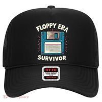 Floppy Disk Retro Tech Nostalgia Old School Computing Humor Hat thumb 0