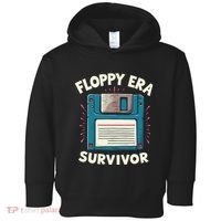 Floppy Disk Retro Tech Nostalgia Old School Computing Humor Toddler Hoodie thumb 0