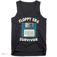 Floppy Disk Retro Tech Nostalgia Old School Computing Humor Tank Top thumb 0