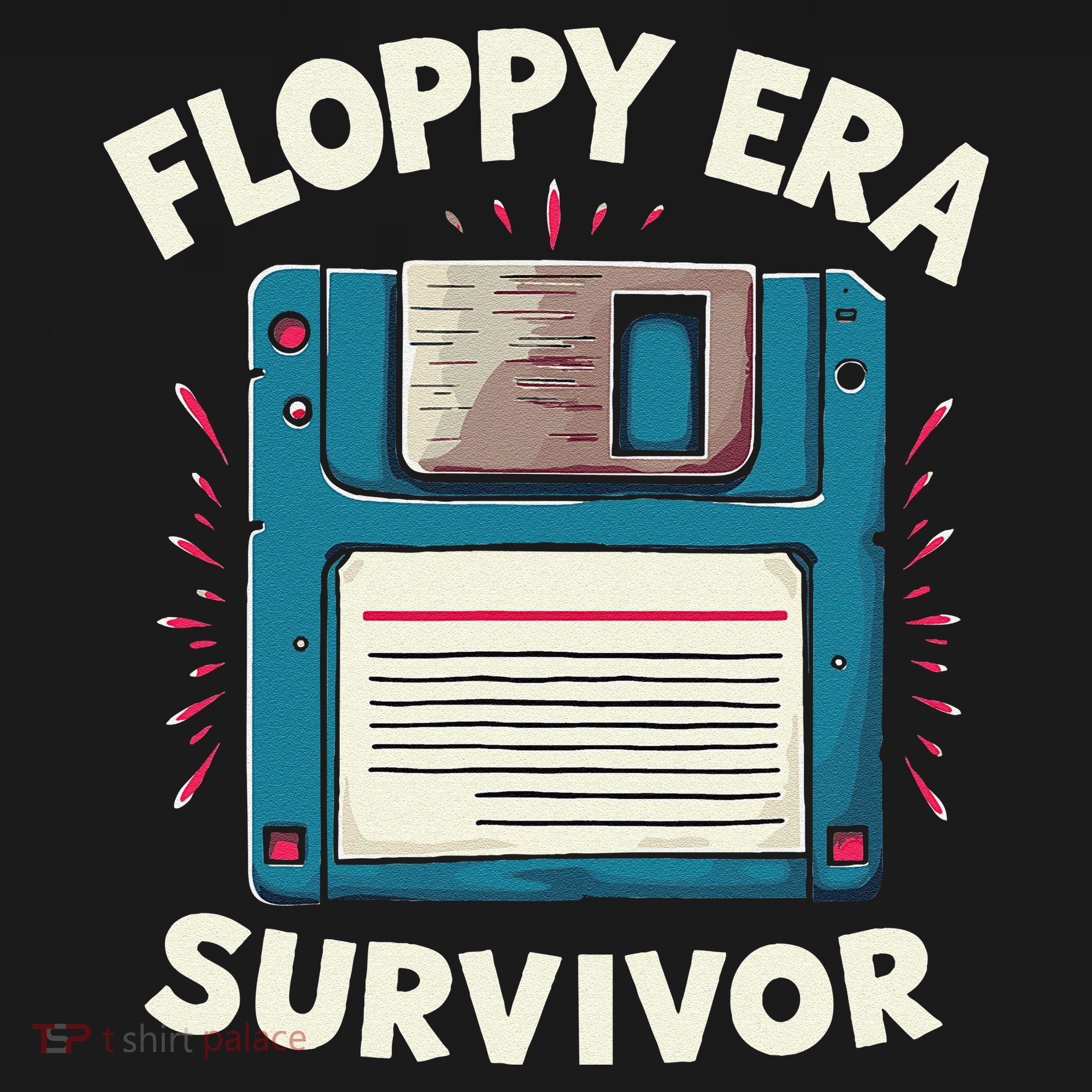 Floppy Disk Retro Tech Nostalgia Old School Computing Humor Tank Top