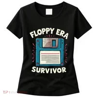 Floppy Disk Retro Tech Nostalgia Old School Computing Humor Women's T-Shirt thumb 0