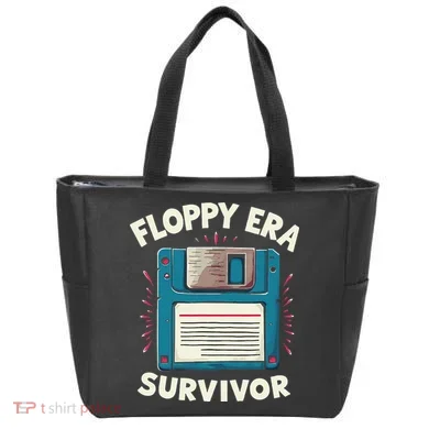 Floppy Disk Retro Tech Nostalgia Old School Computing Humor Tote Bag