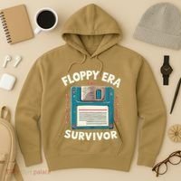 Floppy Disk Retro Tech Nostalgia Old School Computing Humor Hoodie thumb 3