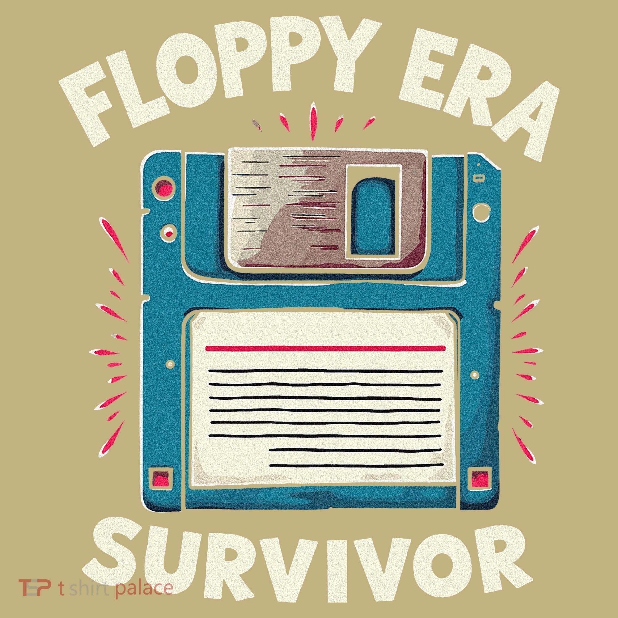 Floppy Disk Retro Tech Nostalgia Old School Computing Humor Long Sleeve Shirt