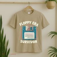 Floppy Disk Retro Tech Nostalgia Old School Computing Humor T-Shirt thumb 2