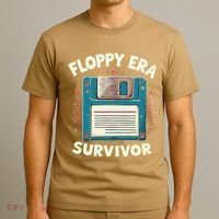 Floppy Disk Retro Tech Nostalgia Old School Computing Humor T-Shirt thumb 3