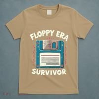 Floppy Disk Retro Tech Nostalgia Old School Computing Humor T-Shirt thumb 5