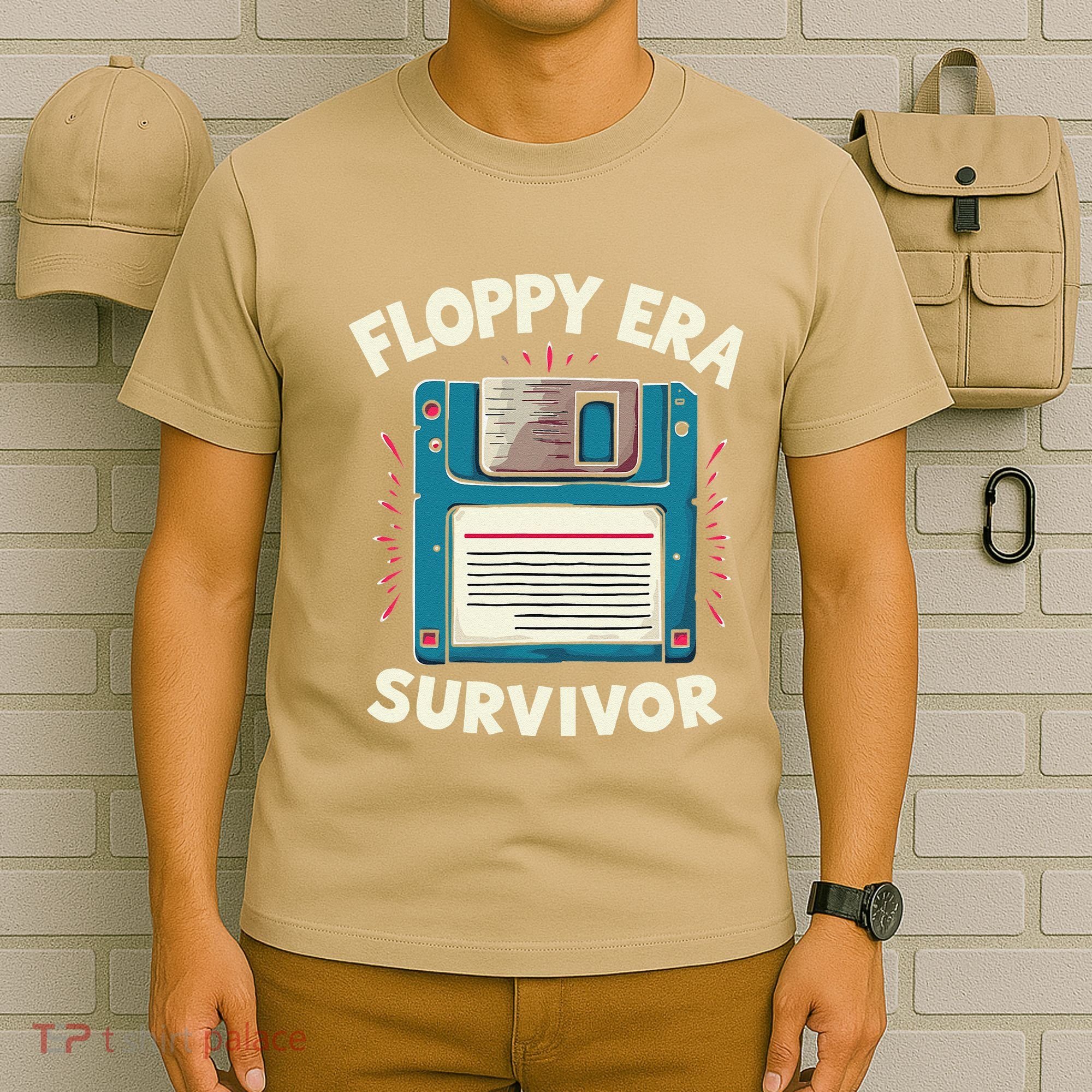 Floppy Disk Retro Tech Nostalgia Old School Computing Humor T-Shirt