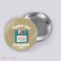 Floppy Disk Retro Tech Nostalgia Old School Computing Humor Button thumb 0