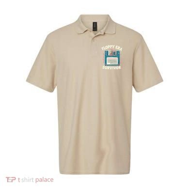 Floppy Disk Retro Tech Nostalgia Old School Computing Humor Polo