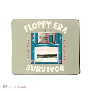 Floppy Disk Retro Tech Nostalgia Old School Computing Humor Mousepad