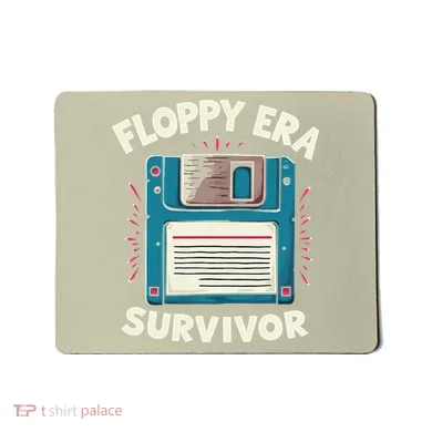 Floppy Disk Retro Tech Nostalgia Old School Computing Humor Mousepad