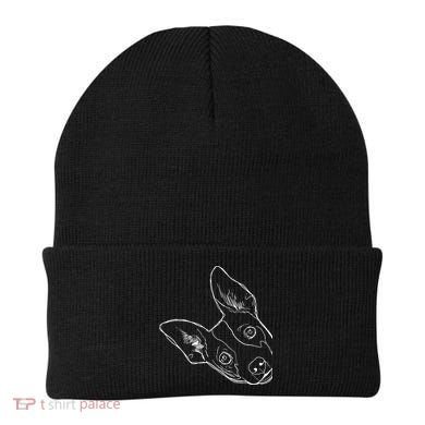Funny Dog Rat Terrier Beanie