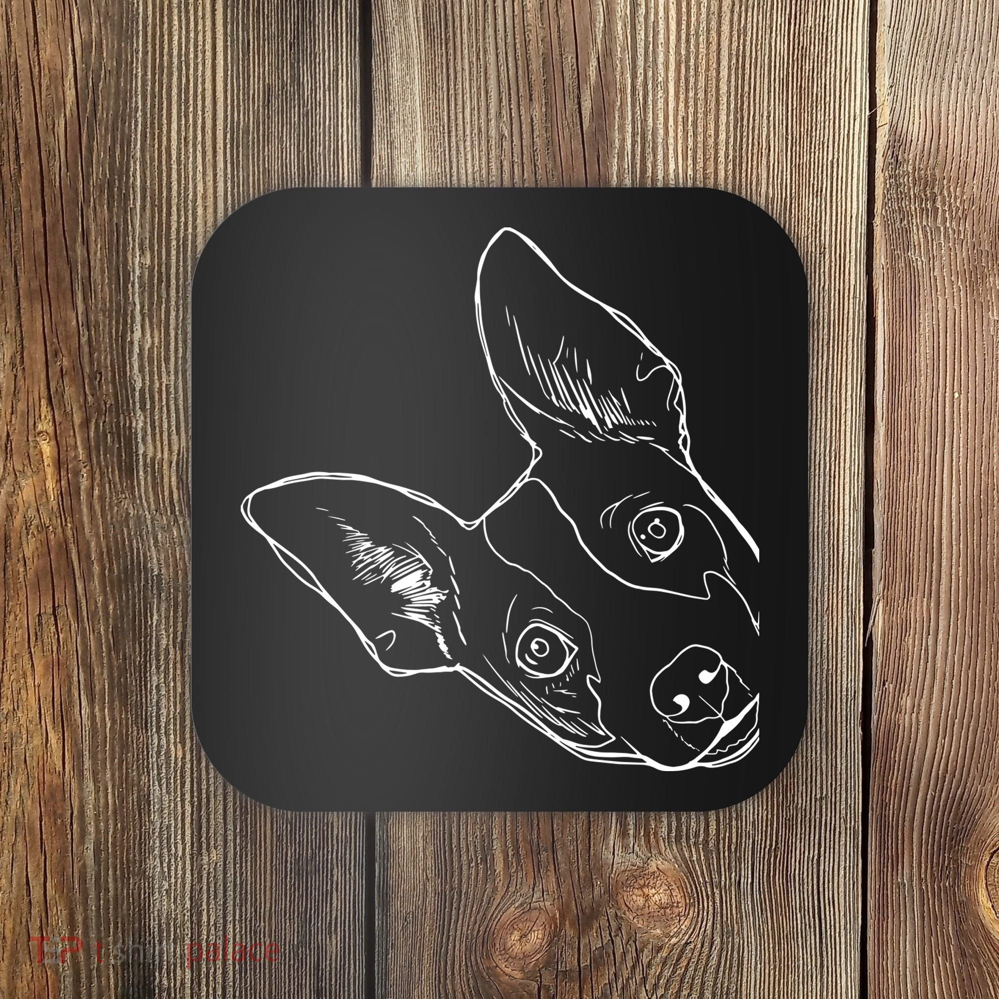 Funny Dog Rat Terrier Coaster